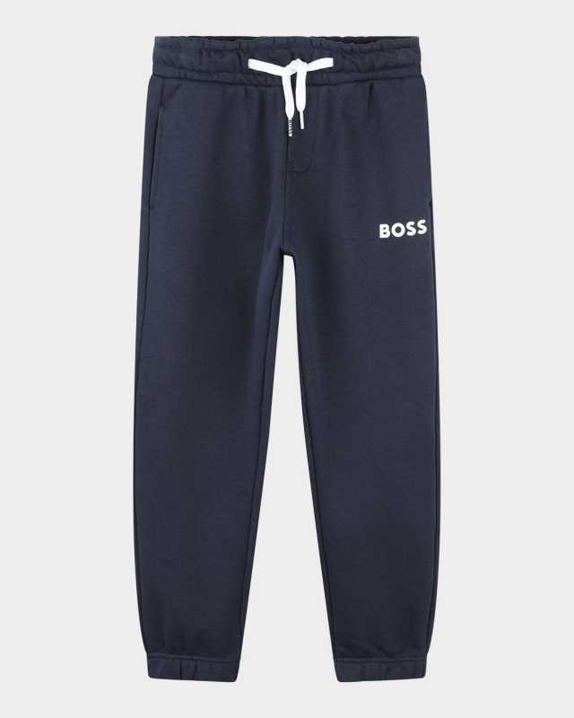 Kid's Logo-Print Fleece Sweatpants, Size 4-5